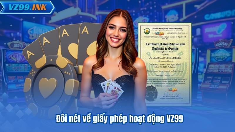 Đôi nét về giấy phép hoạt động VZ99